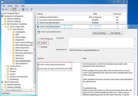 group policy smart card authentication windows|windows authentication settings.